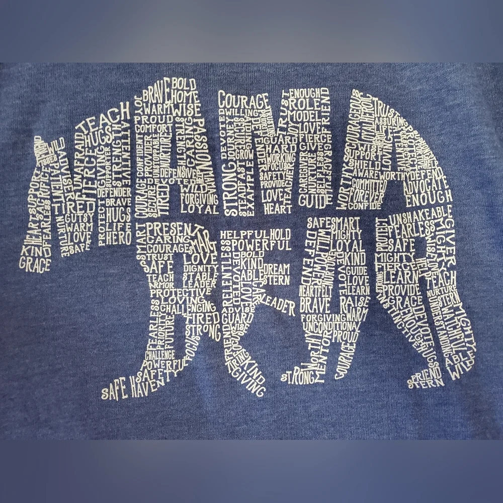 Alternative Apparel "Mama Bear" Shirt Women's Sz L - Picture 2 of 3